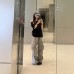Letter Print Casual Off-Shoulder Short Sleeve T-Shirt 