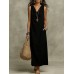 Elegant Sleeveless V-Neck Long Dress Summer Fashion Dress