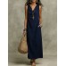 Elegant Sleeveless V-Neck Long Dress Summer Fashion Dress