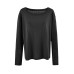 Smooth Semi-Transparent Lyocell, Lazy Two-Way Wear, One-Shoulder Slash Neck, Bare-Skin Feel, Long Sleeve