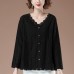 V-neck lace top