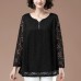 V-neck lace top for women