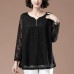 V-neck lace top for women