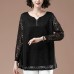 V-neck lace top for women