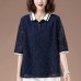 Seven quarter sleeve lace top for women