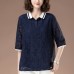 Seven quarter sleeve lace top for women