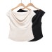 Street off shoulder swing collar sleeveless cover up