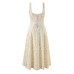 Slimming Waist Floral Print Strap Maxi Dress , Simple and Elegant Summer Dress