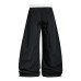 Letter printed wide leg curved knife pants