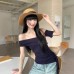 Chic One-Shoulder Strapless Crop Top for Women