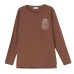 Round neck long sleeved top for women