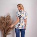 Fashionable Casual Floral Printed Round Neck Short Sleeve Top for Women Fashionable Casual Floral Printed Round Neck Short Sleeve Top for Women