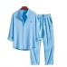 Casual Loose Multi-color Linen Cotton Short Sleeve Suit for Men Beach Wear Two-Piece Set