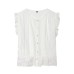 Vertical lace layered decorative shirt