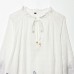 Flower Embroidered Loose Shirt