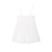 Short embroidered sleeveless camisole skirt