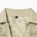 Retro style hollowed out embroidered long sleeved shirt