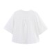 Hollow embroidery short shirt+wide leg pants Hollow embroidery short shirt+wide leg pants