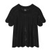 Unique Wave Edge Hollow Knitted T-shirt
