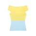 Knot patchwork knitted top for women's clothing