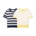 French short sleeved knitted top