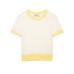 French short sleeved knitted top