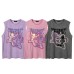 Skeleton Skateboard Printed Sleeveless Tank Top
