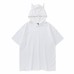 Solid color demon cornered hat short sleeved