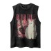 Sweetheart Rabbit Printed Sleeveless Tank Top