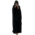 Simple decal long loose batwing sleeve cardigan