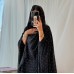 Simple decal long loose batwing sleeve cardigan
