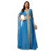 Solid color lace robe dress