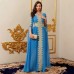 Solid color lace robe dress