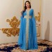 Solid color lace robe dress