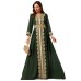 Lace waistband V-neck long sleeved robe