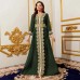 Lace waistband V-neck long sleeved robe