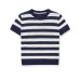 Simple round neck short sleeved casual knitted top