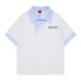 Fake two contrasting short sleeves