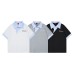 Fake two contrasting short sleeves