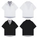 Fake two striped short sleeves