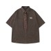 Cashew flower tie embellished with short sleeves