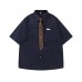 Cashew flower tie embellished with short sleeves