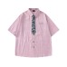 Floral tie embellished with short sleeves