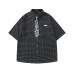 Floral tie embellished with short sleeves