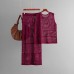 Round neck sleeveless knitted suit