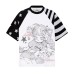 Short Sleeve Women's Color-Blocked Shoulder Sleeve Loose Streetwear Sweet Short Sleeve Women's Color-Blocked Shoulder Sleeve Loose Streetwear Sweet