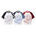 Short Sleeve Women's Color-Blocked Shoulder Sleeve Loose Streetwear Sweet Short Sleeve Women's Color-Blocked Shoulder Sleeve Loose Streetwear Sweet