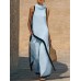Cut Elegant Hooded Sleeveless Set