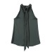 Knot satin neck wrapped sleeveless camisole top