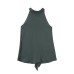 Knot satin neck wrapped sleeveless camisole top